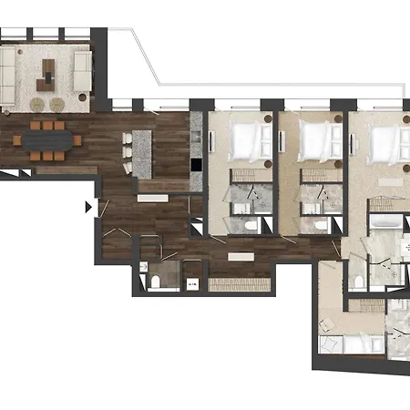 Apartament De Gamme Avec Acces A L'espace Bien-etre A 1850 - Fr-1-830-2